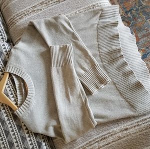 Everlane Heather Grey Knit Sweater Size S